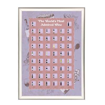 #SUPERSEPTEMBER# 15% OFF Must to Taste 50 cocktail Scratch Off Poster 50 Wines and 50 Beers Scratch Off Poster